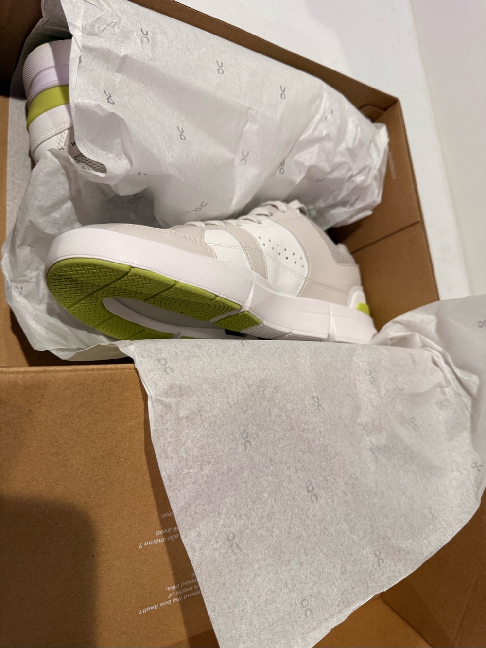 On Cloud THE ROGER Clubhouse Sand/Zest Low Top Lace-Up Athletic Sneakers Size 8W - Picture 6 of 7